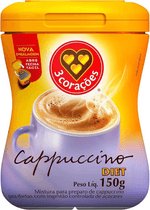 Mistura-para-Preparo-de-Cappuccino-Soluvel-Diet-para-Dietas-com-Ingestao-Controlada-de-Acucares-sem-Adicao-de-Acucar-3-Coracoes-Pote-150g