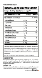 Mistura-para-Preparo-de-Cappuccino-Soluvel-Diet-para-Dietas-com-Ingestao-Controlada-de-Acucares-sem-Adicao-de-Acucar-3-Coracoes-Pote-150g