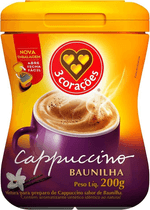 Mistura-para-Preparo-de-Cappuccino-Soluvel-de-Baunilha-3-Coracoes-Pote-200g