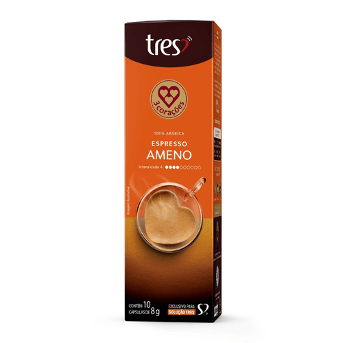 Capsula de Café Espresso Ameno 3 Corações 10 unid