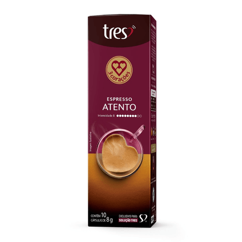 Capsula de Café Espresso Atento 3 Corações 10 unid