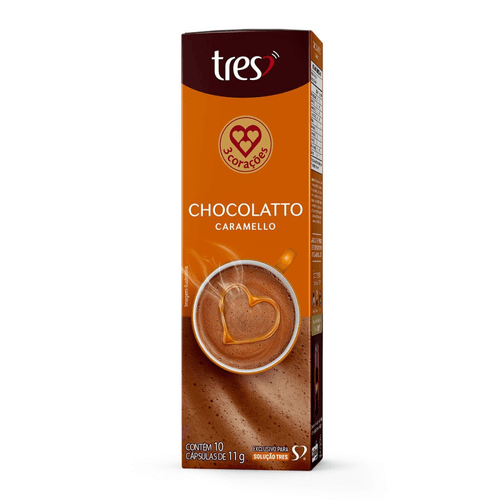 Capsula Chocolatto Caramello 3 Corações 10 unid