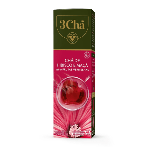 Capsula de Chá Hibisco e Maçã 3 Corações 10 unid