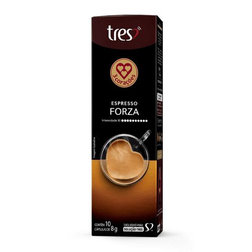 Capsula de Café Espresso Forza 3 Corações 10 unid