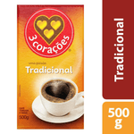 Cafe-Torrado-e-Moido-a-Vacuo-Tradicional-3-Coracoes-Pacote-500g