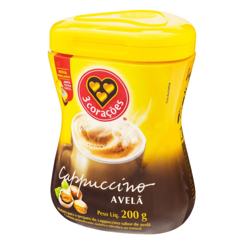 Cappuccino-Avela-3-Coracoes-Pote-200g