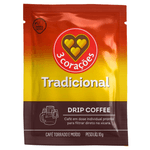 Cafe-em-Sache-Torrado-e-Moido-Drip-Coffee-Filtrado-Tradicional-3-Coracoes-Caixa-100g-10-Unidades-de-10g-Cada