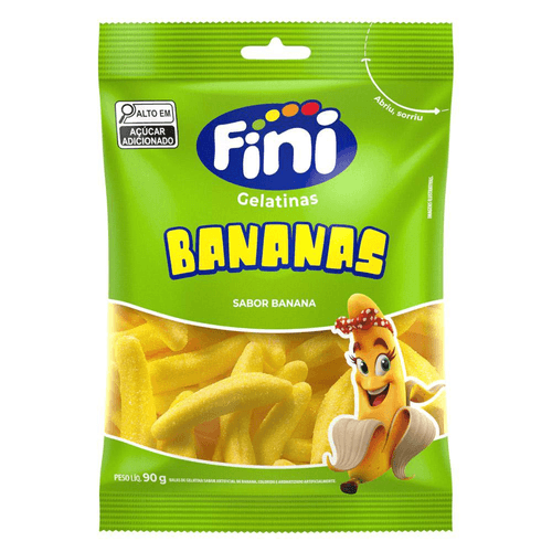 Bala de Gelatina Fini Bananas 90g