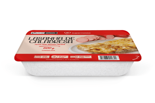 Lasanha Supernosso Calabresa Congelada 600g