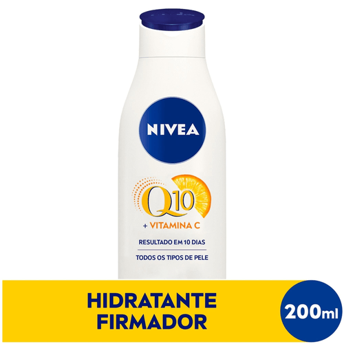 NIVEA Loção Hidratante Firmador Q10 + Vitamina C Todos os Tipos de Pele 200ml