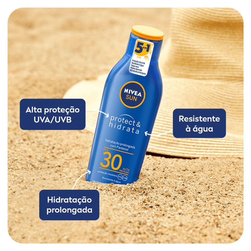 Protetor-Solar-Corpo---Rosto-Nivea-Sun-Protect---Hidrata-FPS30-200ml