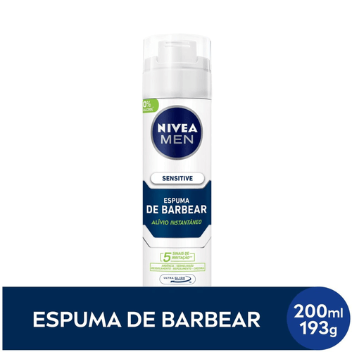 NIVEA MEN Espuma de Barbear Sensitive 200ml