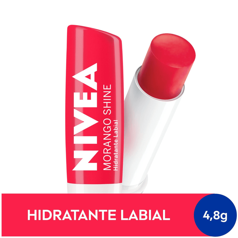 Hidratante-Labial-Nivea-Morango-Shine-com-48g