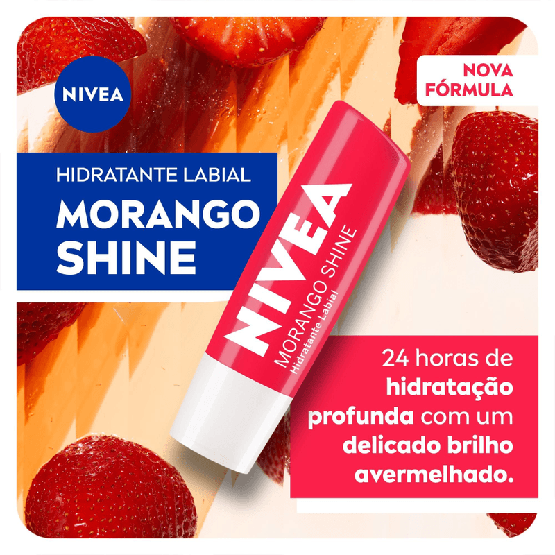 Hidratante-Labial-Nivea-Morango-Shine-com-48g