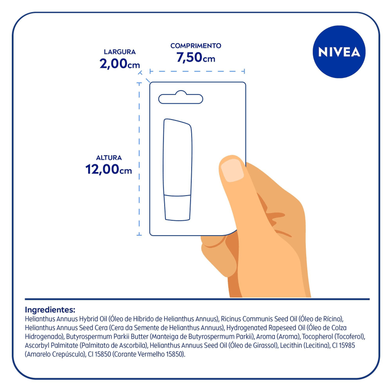 Hidratante-Labial-Nivea-Morango-Shine-com-48g