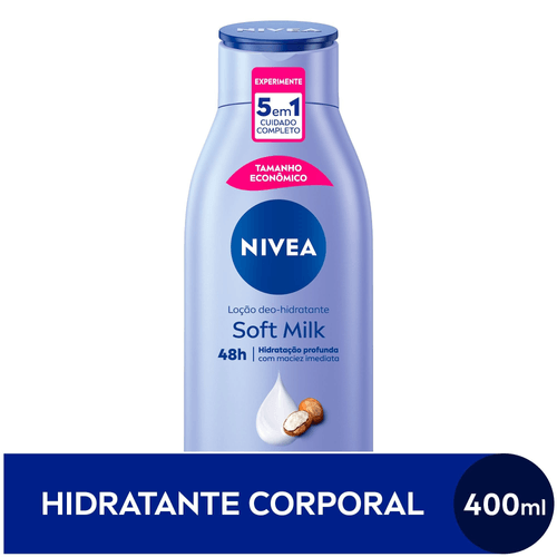 NIVEA Loção Hidratante Desodorante Soft Milk 400ml