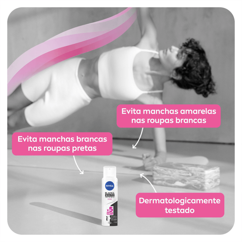 NIVEA-Desodorante-Antitranspirante-Aerossol-Invisible-Black---White-Clear-150ml