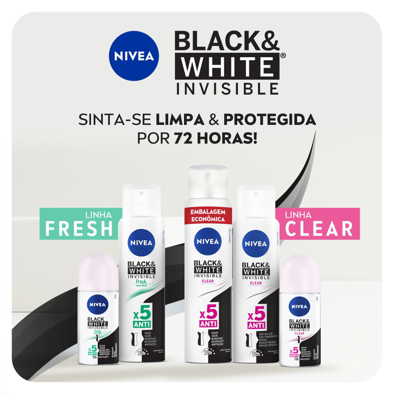 NIVEA-Desodorante-Antitranspirante-Aerossol-Invisible-Black---White-Clear-150ml