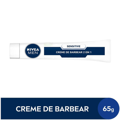 NIVEA MEN Creme de Barbear Sensitive 2 em 1 65g