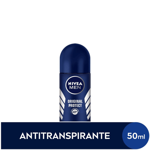 NIVEA MEN Desodorante Antitranspirante Roll On Original Protect 50ml