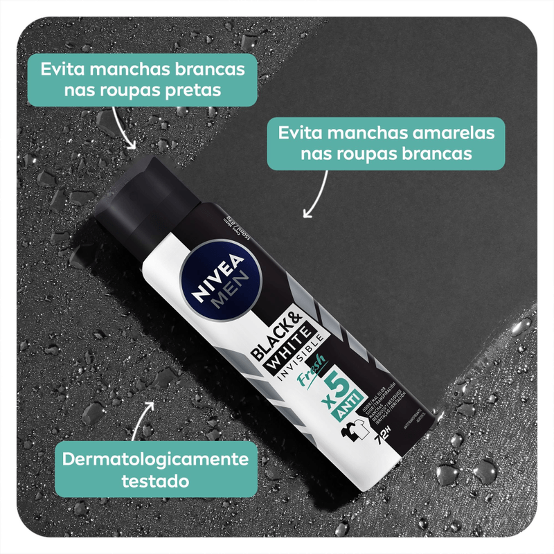 NIVEA-MEN-Desodorante-Antitranspirante-Aerossol-Invisible-Black---White-Fresh-150ml