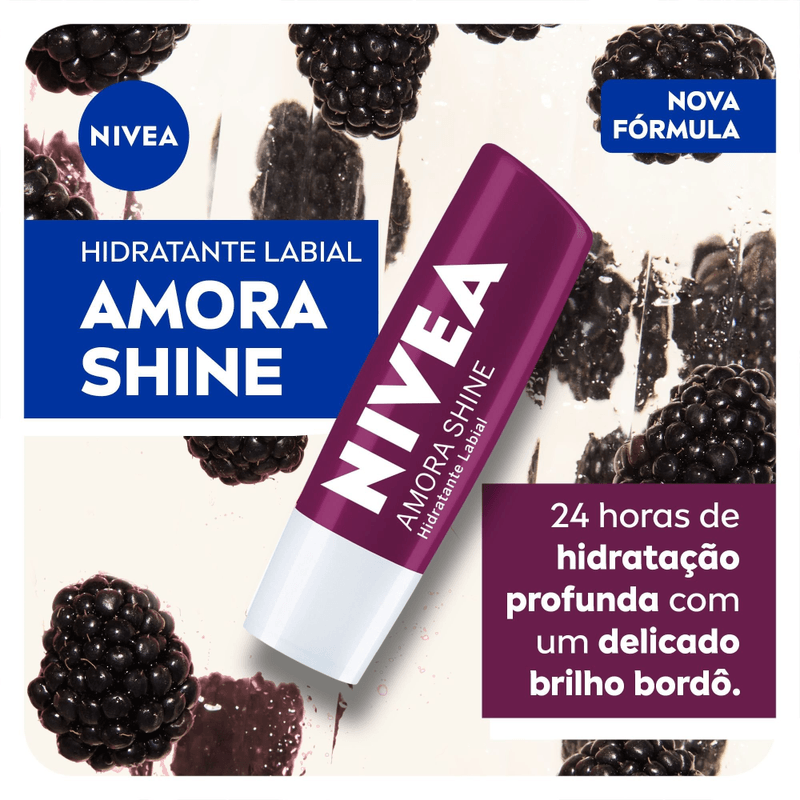 Hidratante-Labial-Amora-Shine-com-Cor-24h-Hidratacao-Profunda-com-Oleos-Naturais-Nivea-Blister-48g