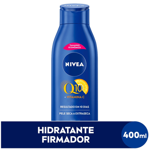 NIVEA Loção Hidratante Firmador Q10 + Vitamina C Pele Seca 400ml