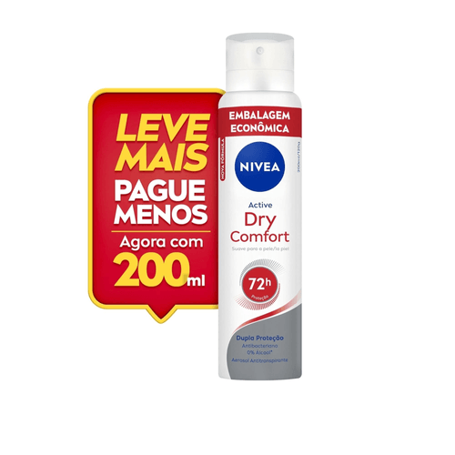 NIVEA Desodorante Antitranspirante Aerossol Dry Comfort 200ml