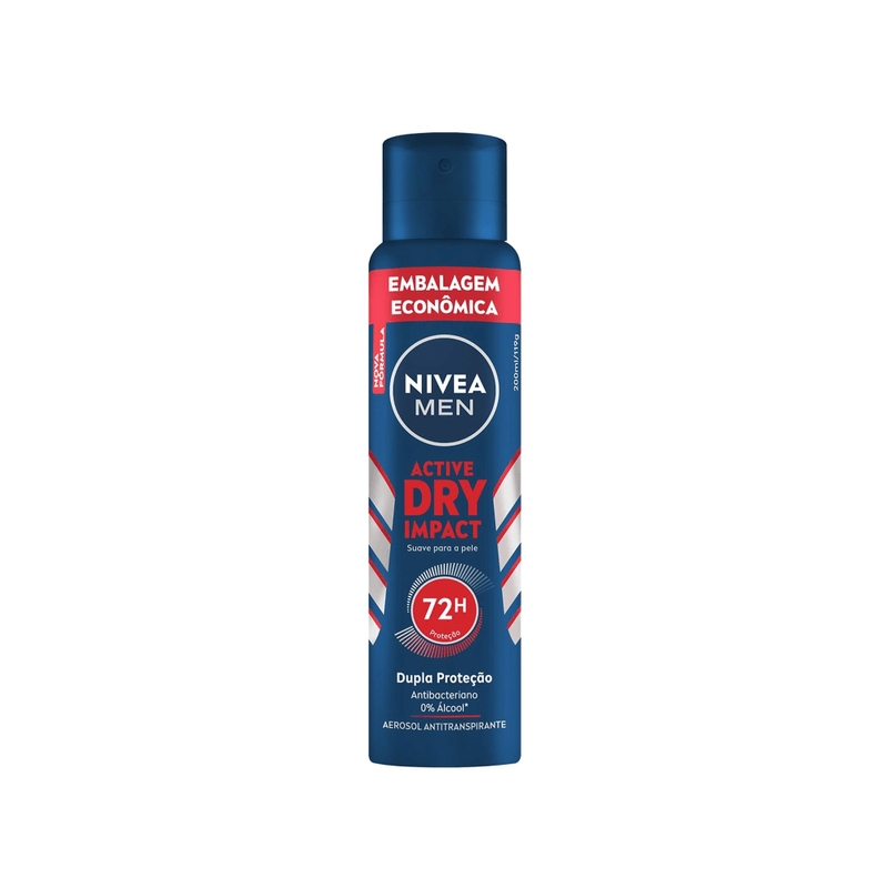 Desodorante-Antitranspirante-Aerossol-48h-Nivea-Men-Dry-Impact-Plus-Spray-Leve-200ml-Pague-150ml