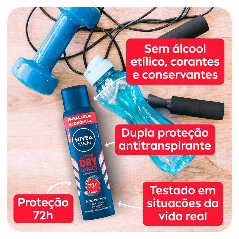 Desodorante-Antitranspirante-Aerossol-48h-Nivea-Men-Dry-Impact-Plus-Spray-Leve-200ml-Pague-150ml