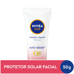 Kit-Nivea-Facial-Protetor-Solar-Sun-Beauty-Expert-FPS50-50g---Creme-Antissinais-Dia-Q10-Plus-C-FPS15-50ml---Sabonete-em-Gel-150ml