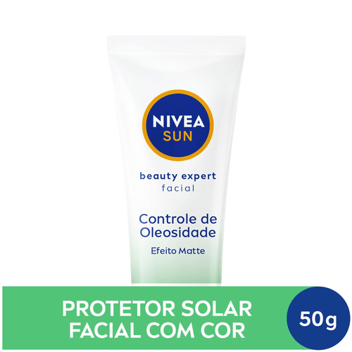 NIVEA SUN Protetor Solar Facial Beauty Expert Controle de Oleosidade FPS 60 50g