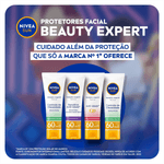 Kit-Nivea-Facial-Protetor-Solar-Sun-Beauty-Expert-FPS50-50g---Hidratante-em-Gel-com-Acido-Hialuronico-e-Pepino-100g---Sabonete-em-Gel-150ml