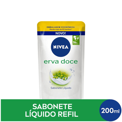 NIVEA Sabonete Líquido Refil Erva Doce 200ml