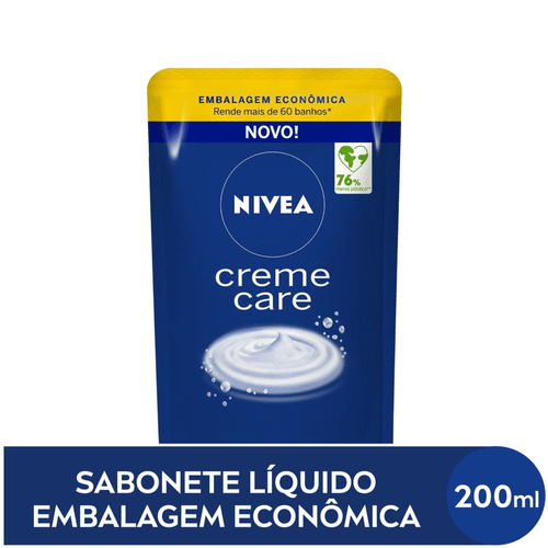 NIVEA Sabonete Líquido Refil Creme Care 200ml