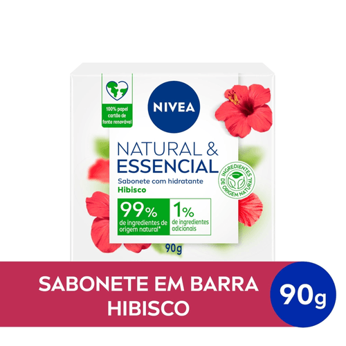 NIVEA Sabonete em Barra Natural & Essencial Hibisco 90g