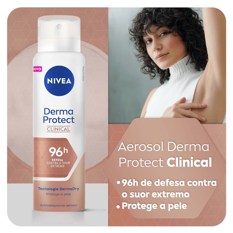 NIVEA-Desodorante-Antitranspirante-Aerossol-Derma-Protect-Clinical-150ml