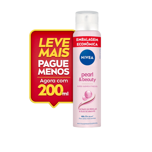 NIVEA Desodorante Antitranspirante Aerossol Pearl & Beauty 200ml