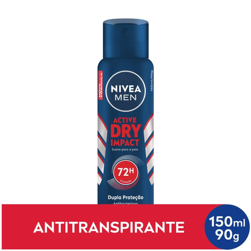 NIVEA MEN Desodorante Antitranspirante Aerossol Dry Impact 150ml