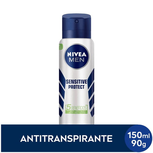 NIVEA MEN Desodorante Antitranspirante Aerossol Sensitive Protect 150ml