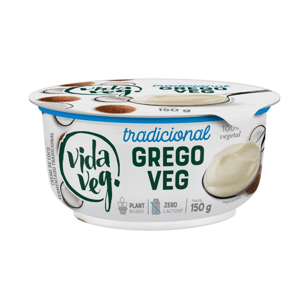 Iogurte Grego Vegetal Vida Veg Tradicional 150g