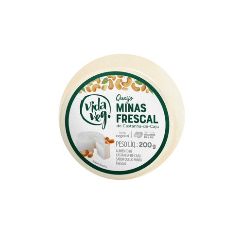 Queijo Minas Frescal Vegano de Castanha de Caju Vida Veg 200g