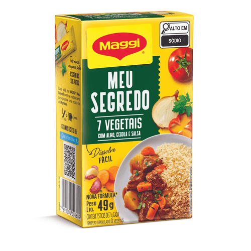 Tempero MAGGI Meu Segredo 7 Vegetais 49g