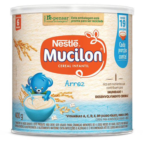 Cereal Infantil Mucilon Arroz 400g