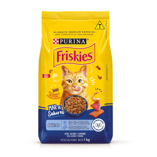 Ração Seca para Gatos Adultos NESTLÉ PURINA FRISKIES Atum 1kg