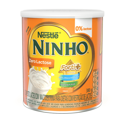 Composto Lácteo NINHO Zero Lactose Lata 380g
