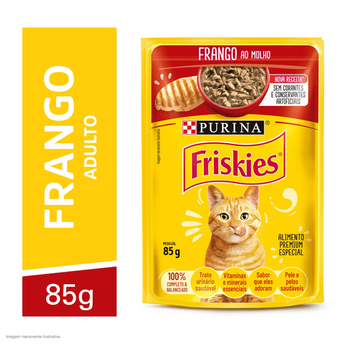 Ração Úmida Gatos Adultos FRISKIES Frango 85g