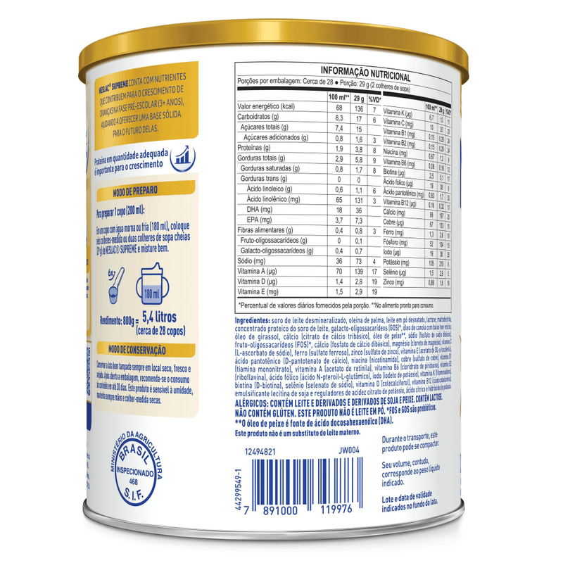 Composto-Lacteo-Neslac-Supreme-800g