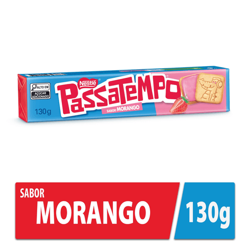 Biscoito PASSATEMPO Recheado Morango 130g