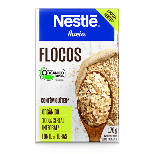 Aveia Orgânica em Flocos Nestlé Caixa 170g